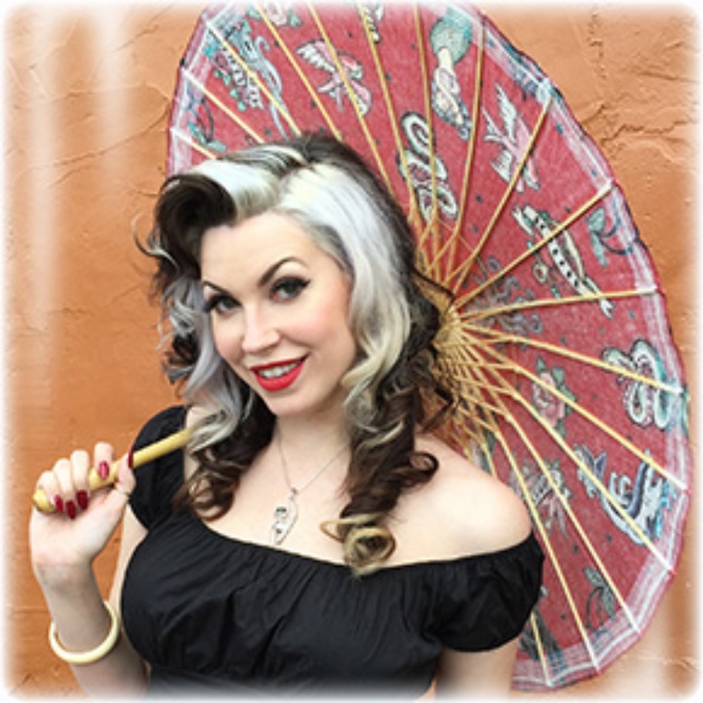 Midnight Mass Gothic Skulls Paper Shade Parasol - Picture 4 of 5